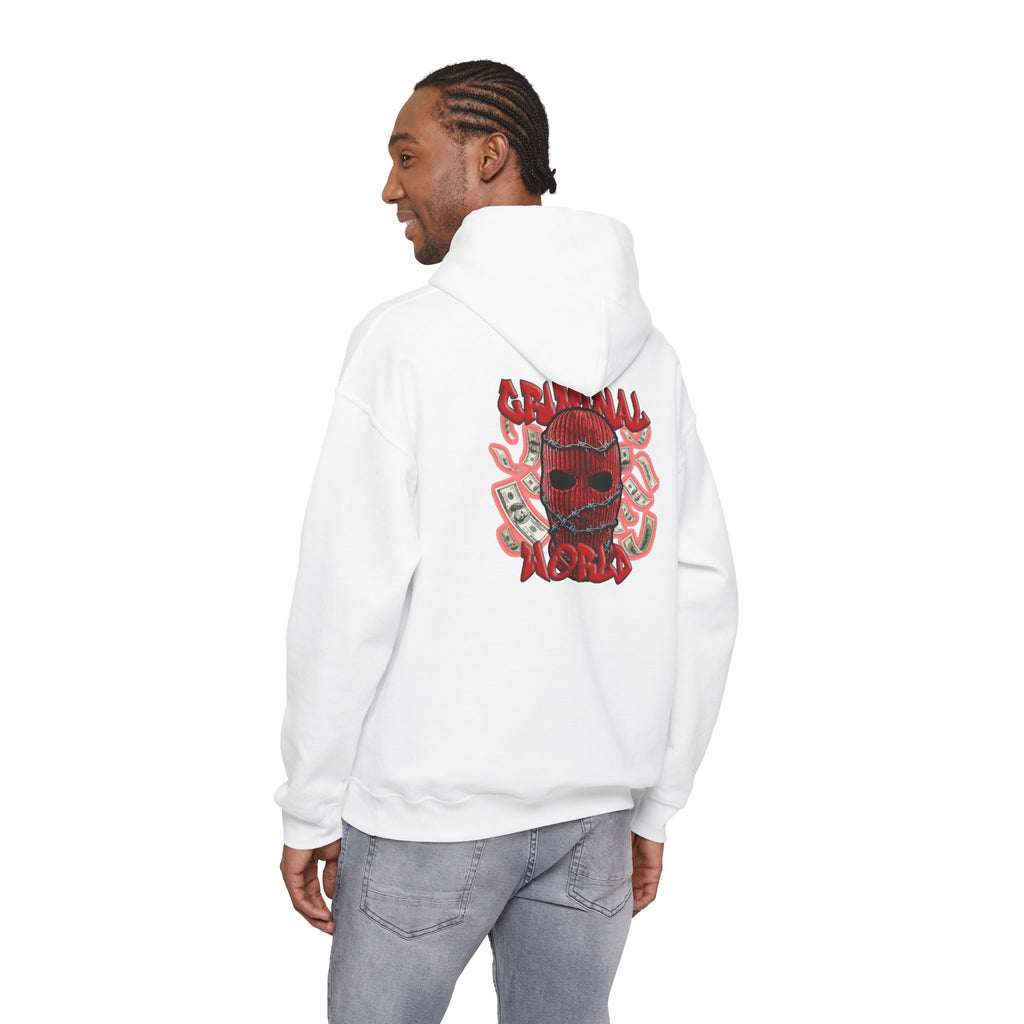 RED BALACLAVA HOODIE - CRIMINAL WORLD