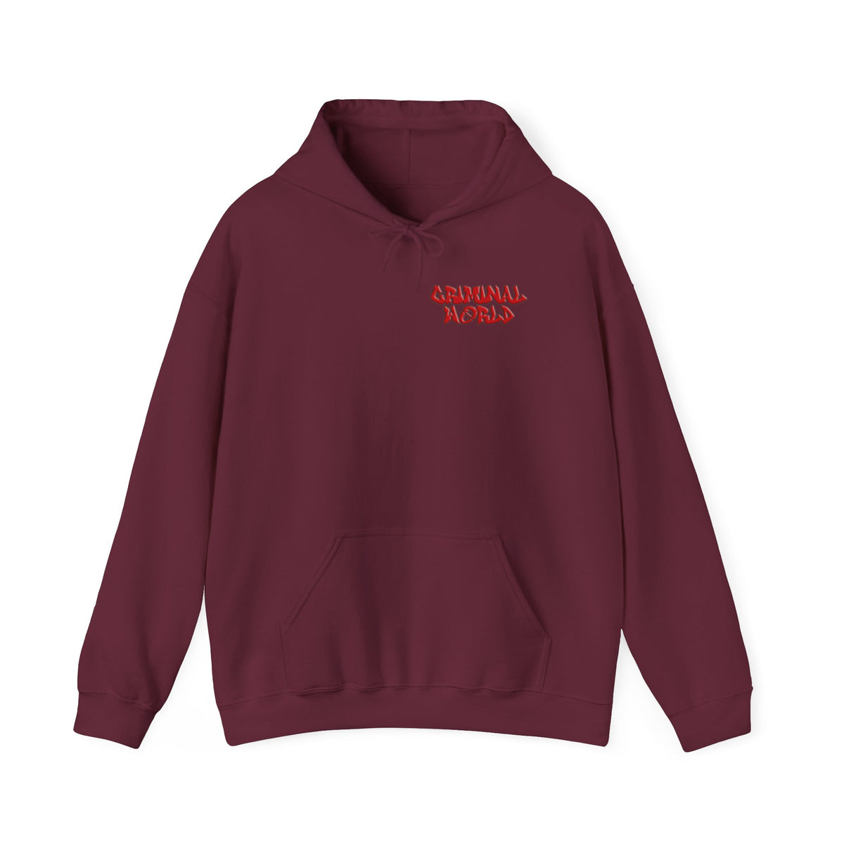 RED BALACLAVA HOODIE - CRIMINAL WORLD