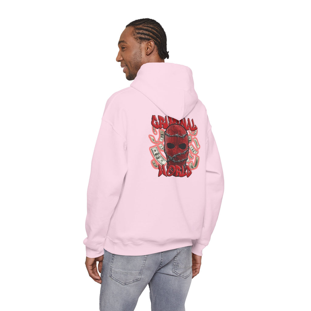 RED BALACLAVA HOODIE - CRIMINAL WORLD