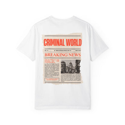 Criminal World "BREAKING NEWS" Graphic T-Shirt