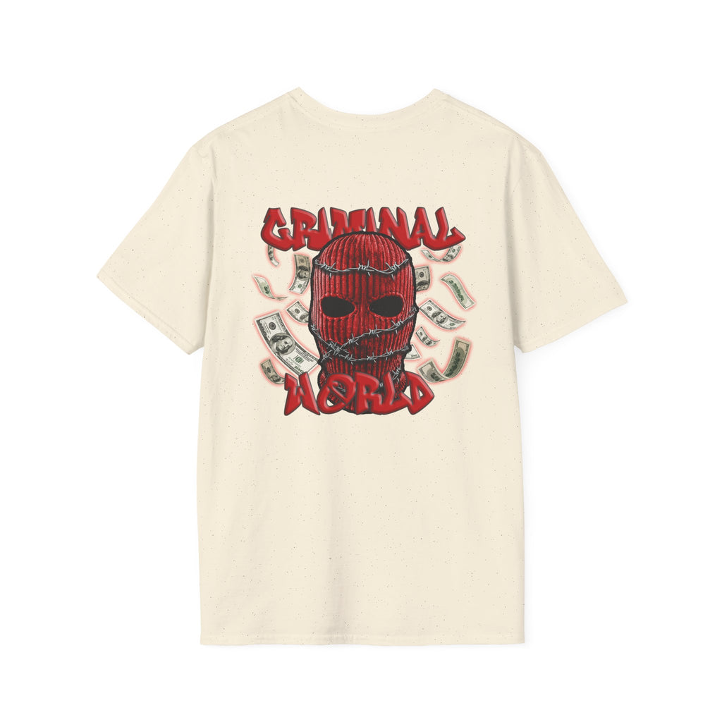 RED BALACLAVA T-SHIRT - CRIMINAL WORLD