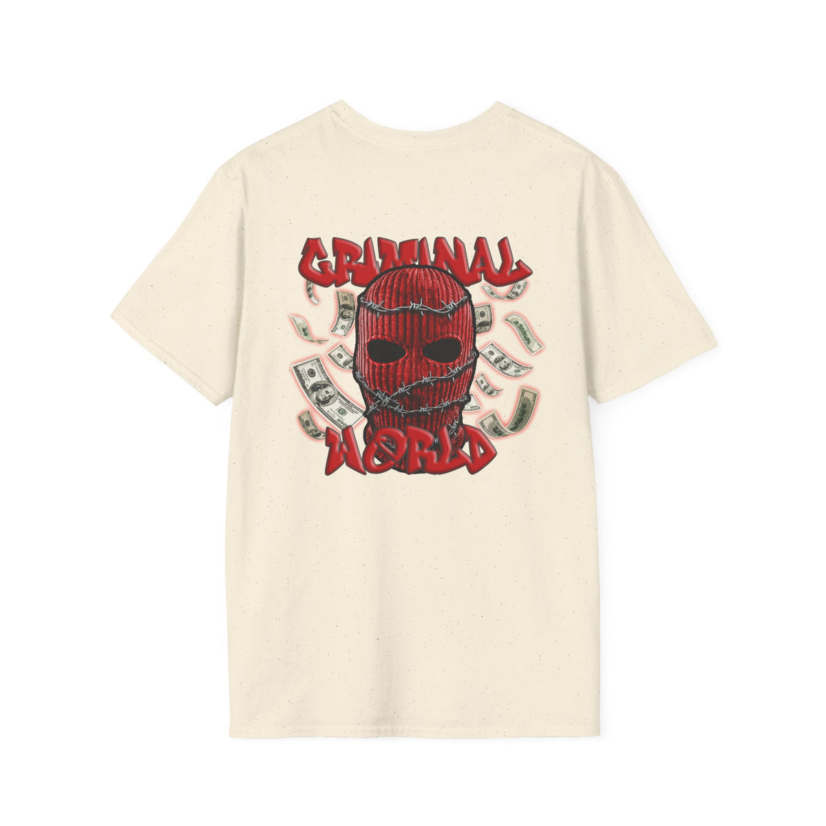RED BALACLAVA T-SHIRT - CRIMINAL WORLD