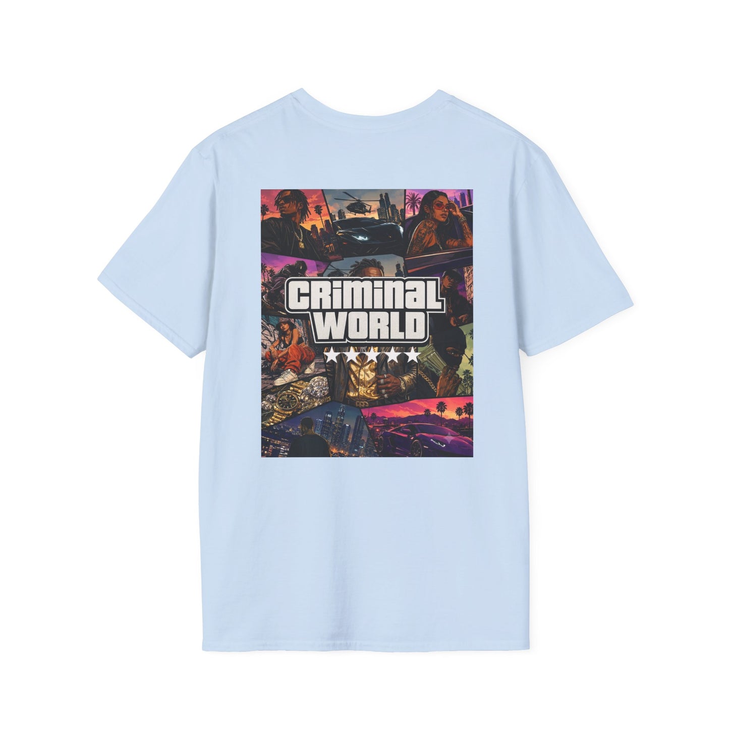 Criminal World Logo T-Shirt — Minimal Streetwear Graphic Tee