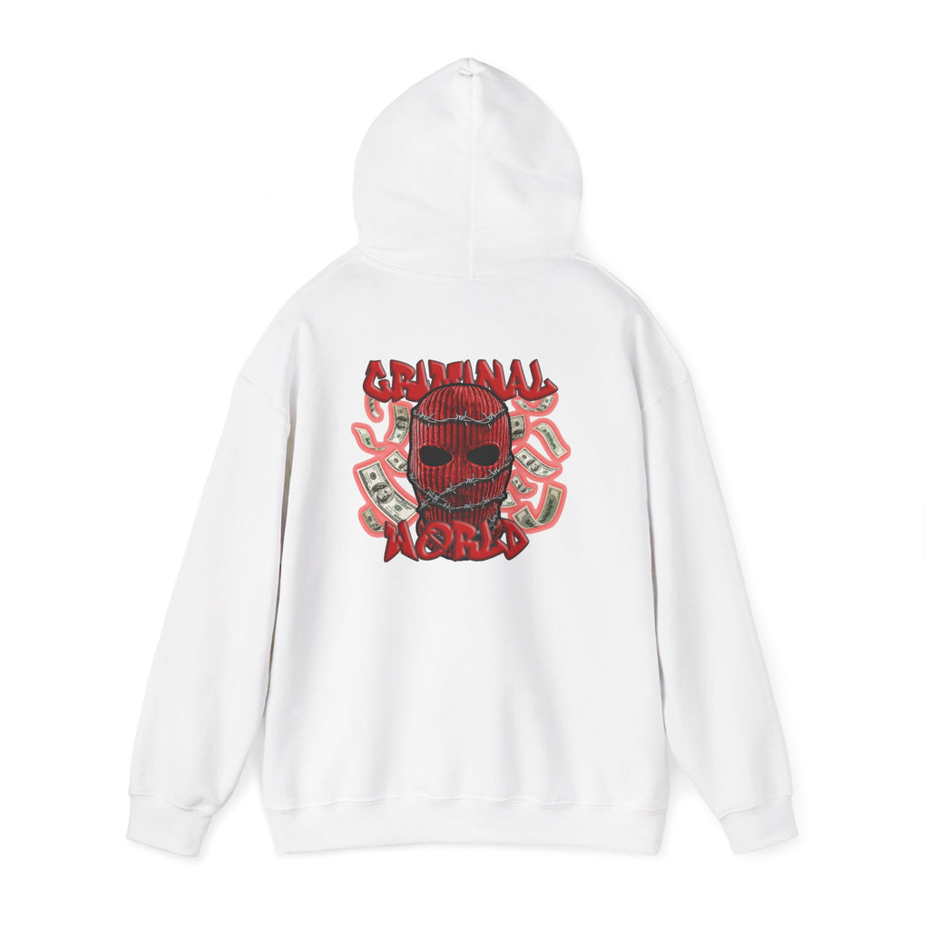 RED BALACLAVA HOODIE - CRIMINAL WORLD