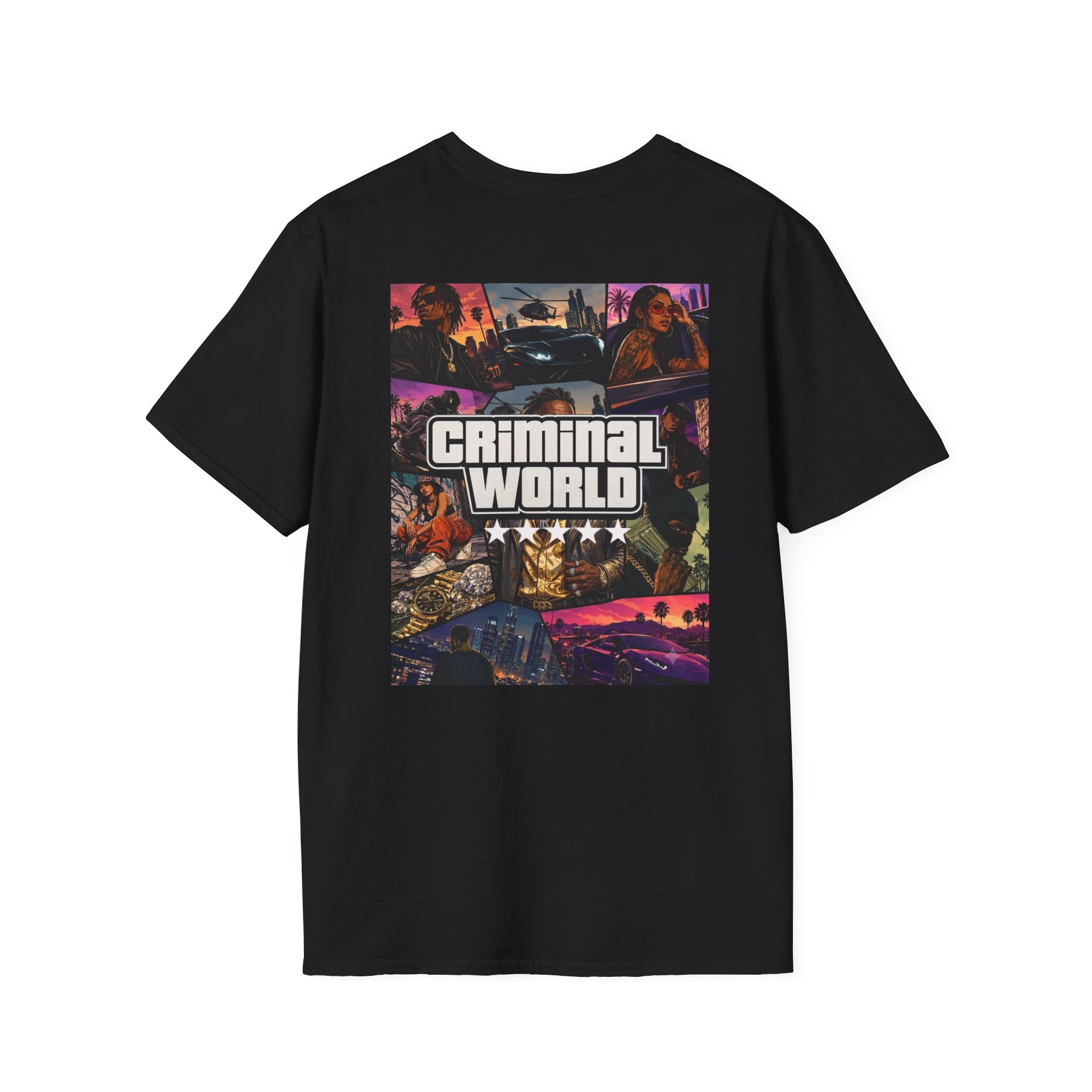 GTA 5 STARS T-SHIRT - CRIMINAL WORLD