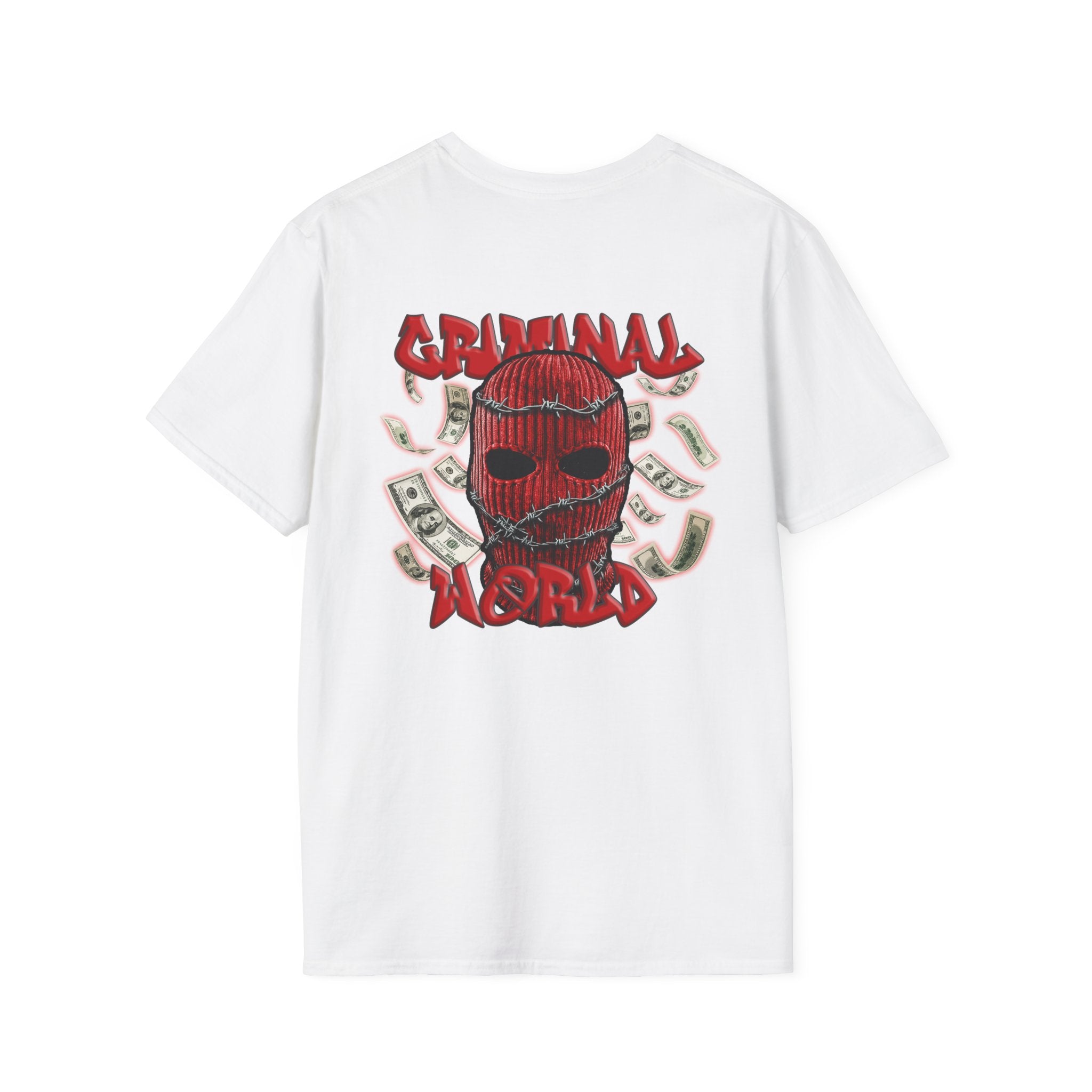 RED BALACLAVA T-SHIRT - CRIMINAL WORLD