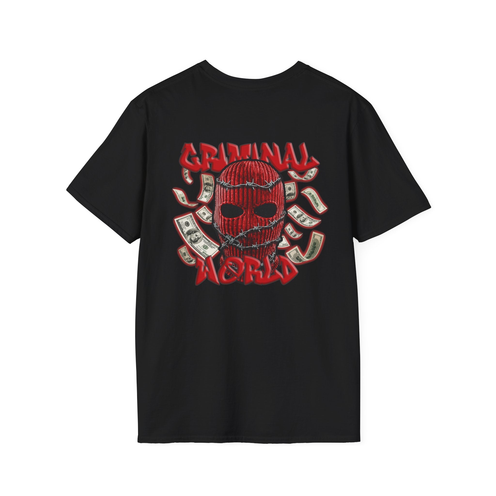 RED BALACLAVA T-SHIRT - CRIMINAL WORLD