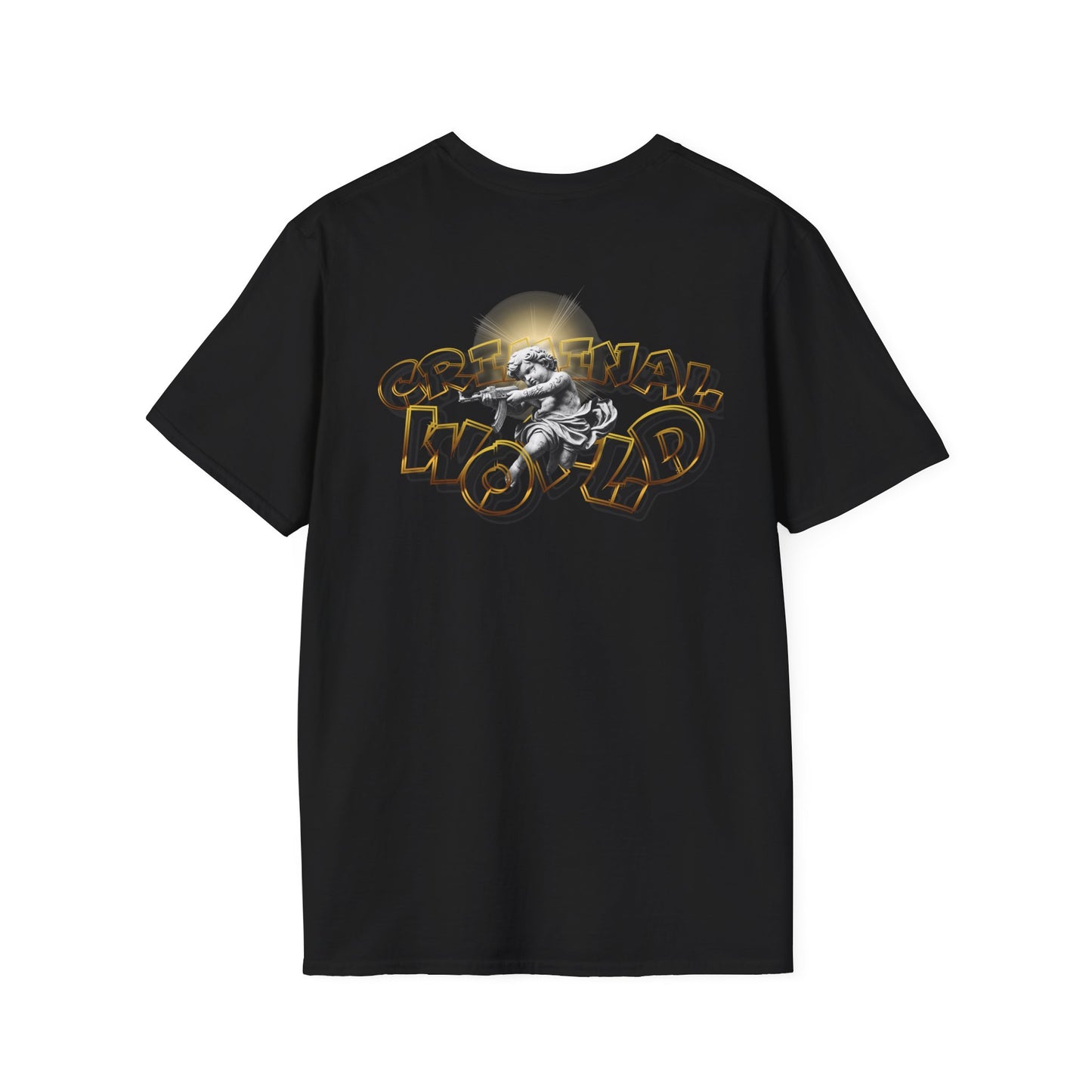 Wavy Retro 'Wow' Chest Logo T-Shirt