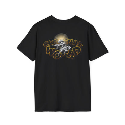 Wavy Retro 'Wow' Chest Logo T-Shirt