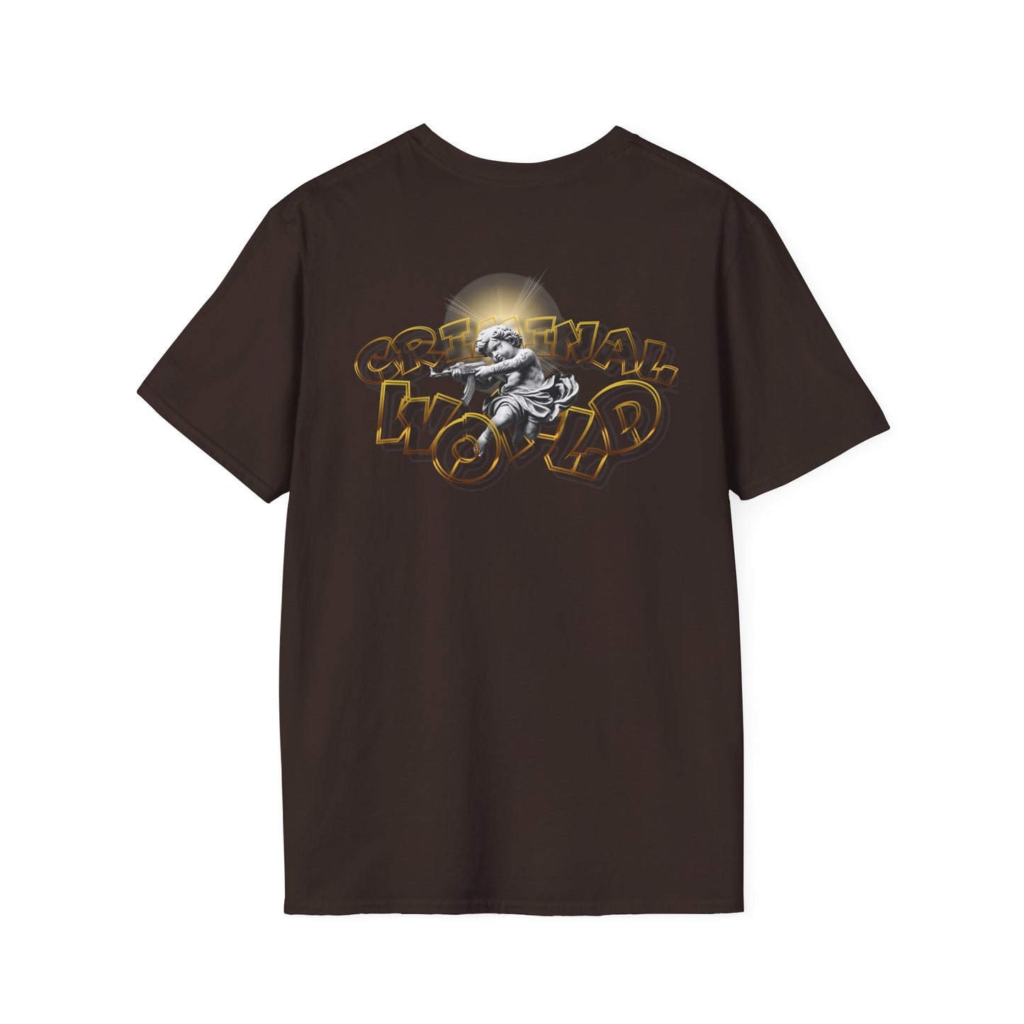 Wavy Retro 'Wow' Chest Logo T-Shirt