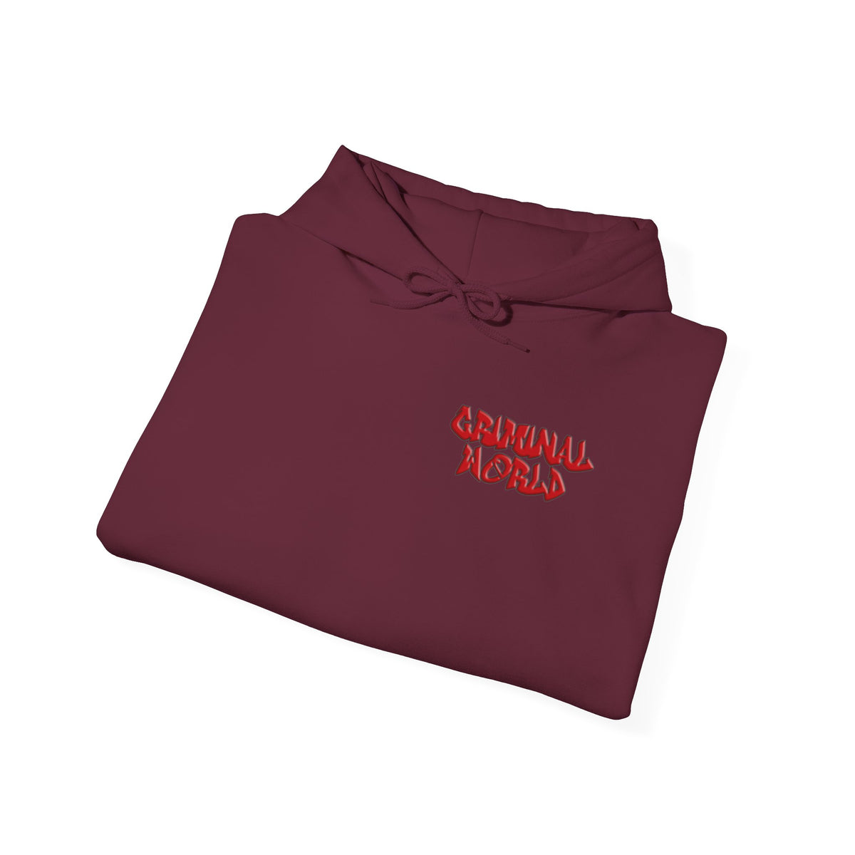 RED BALACLAVA HOODIE - CRIMINAL WORLD