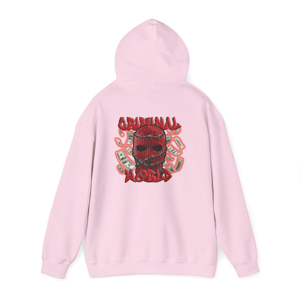 RED BALACLAVA HOODIE - CRIMINAL WORLD