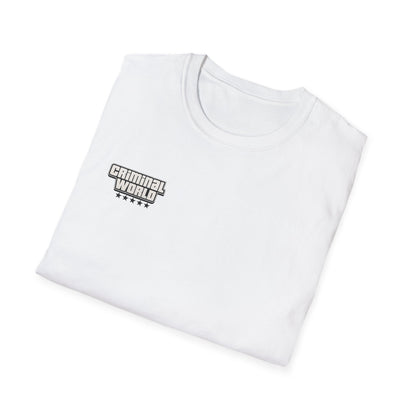 Criminal World Logo T-Shirt — Minimal Streetwear Graphic Tee