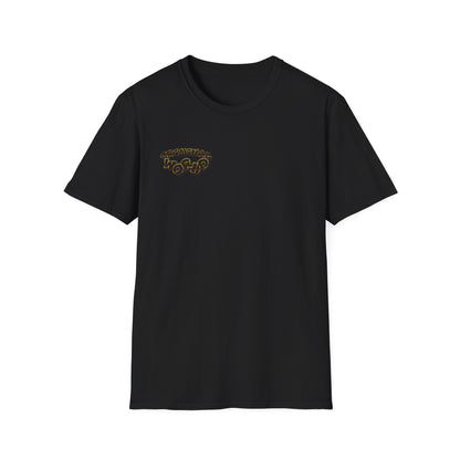 Wavy Retro 'Wow' Chest Logo T-Shirt