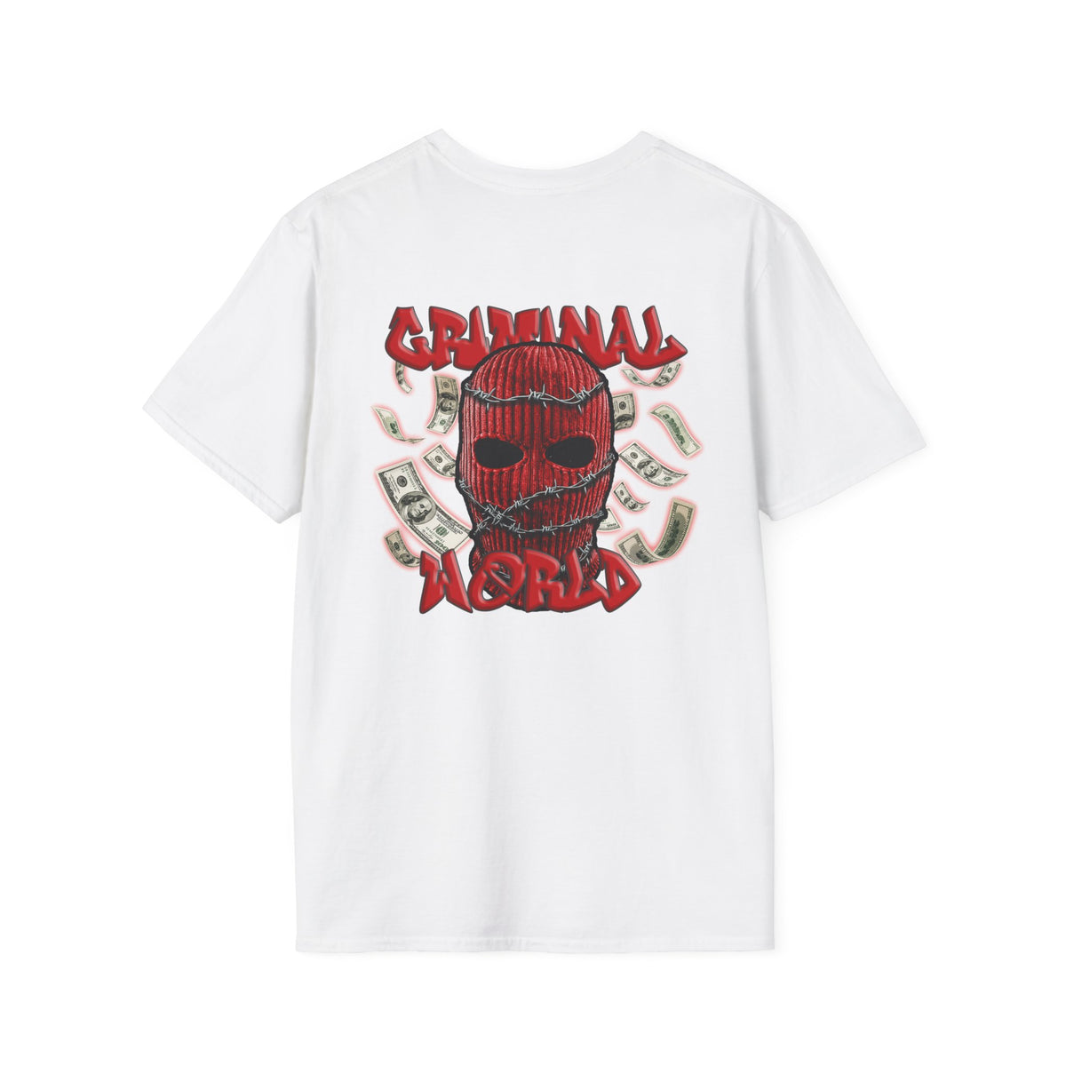 RED BALACLAVA T-SHIRT - CRIMINAL WORLD