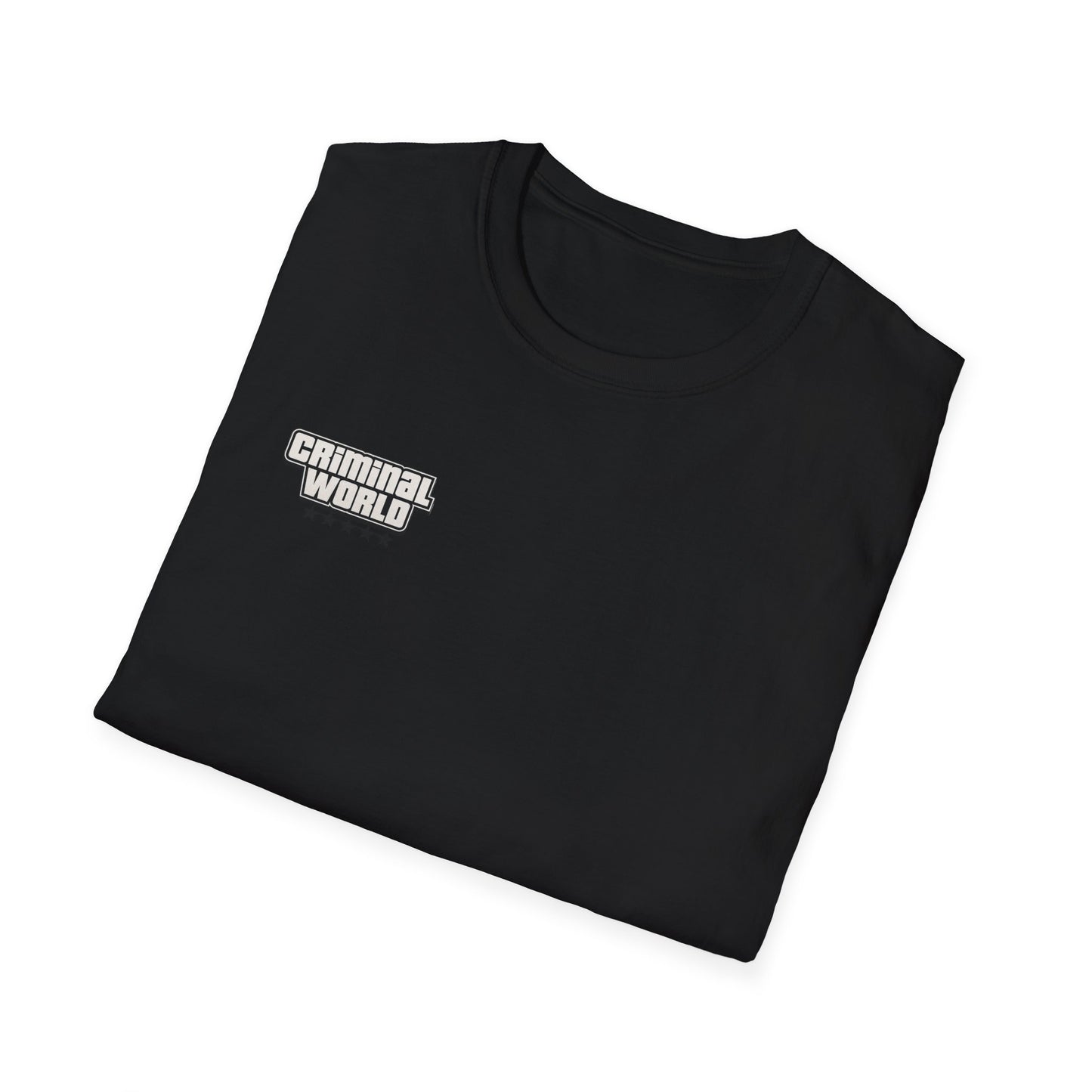 Criminal World Logo T-Shirt — Minimal Streetwear Graphic Tee