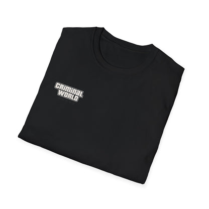 Criminal World Logo T-Shirt — Minimal Streetwear Graphic Tee